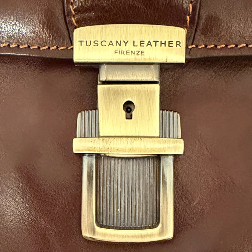 Tuscany Leather Deep Brown Briefcase